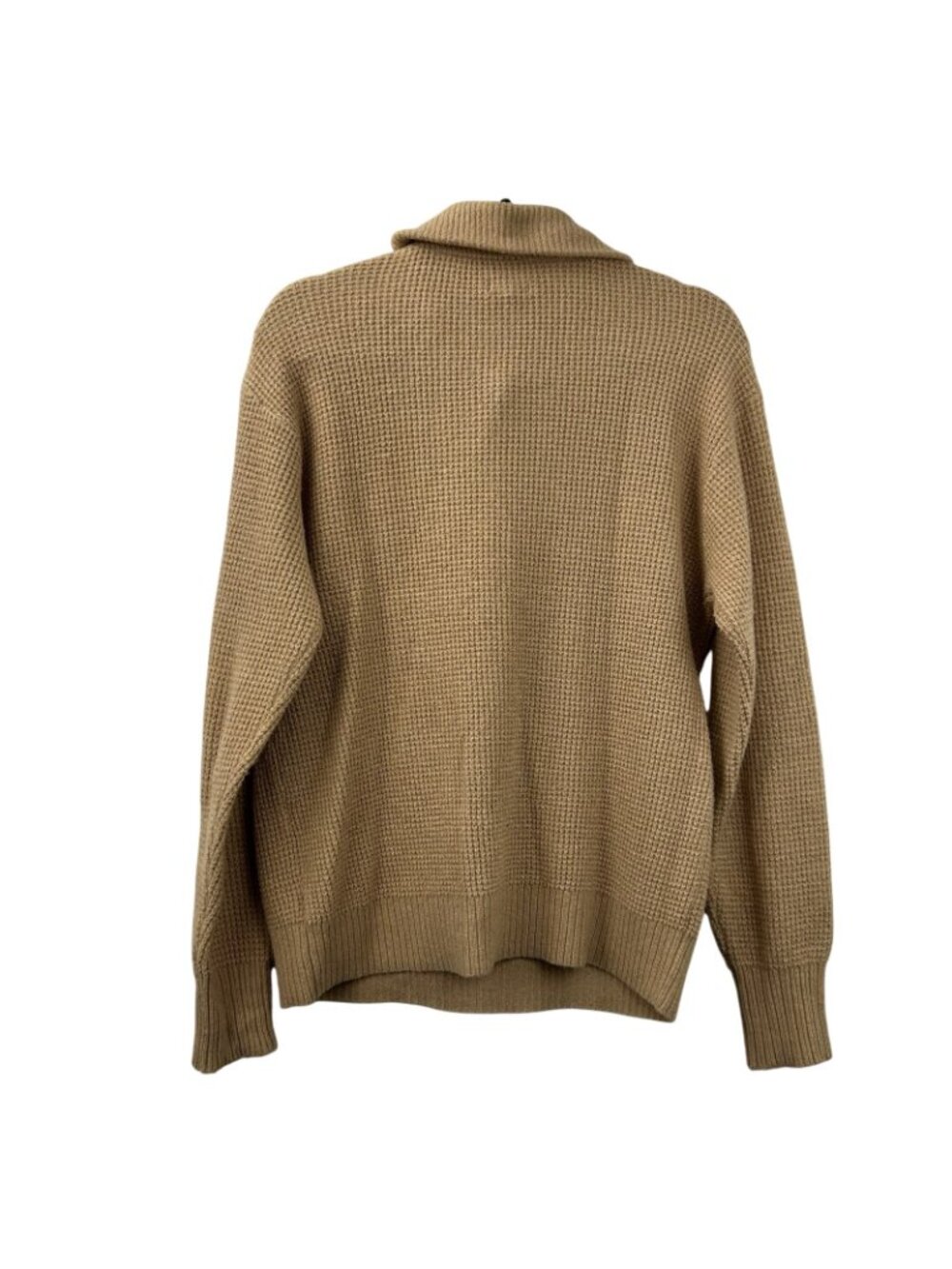 Aerie Oversized Cozy Up Waffle Button Sweater Women’s Size XS Color Tan Beige - Picture 12 of 16